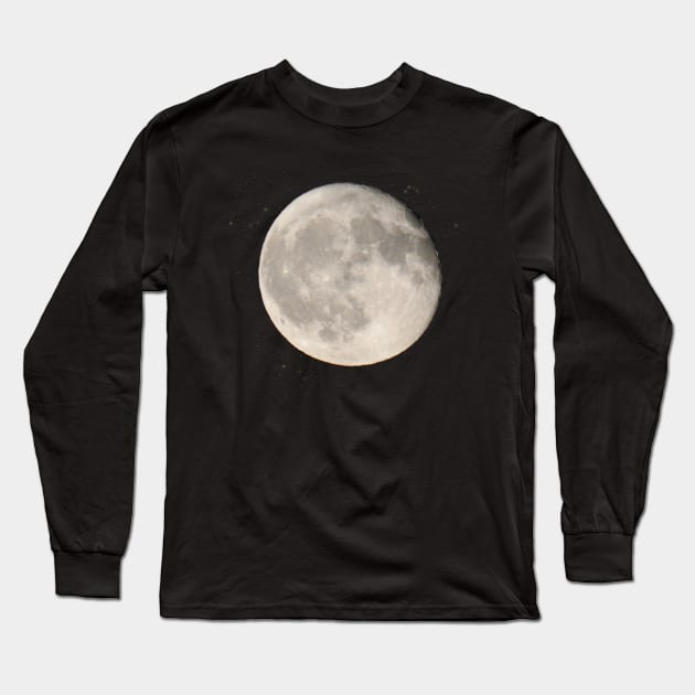 Full moon night sky the moon Long Sleeve T-Shirt by BurunduXX-Factory